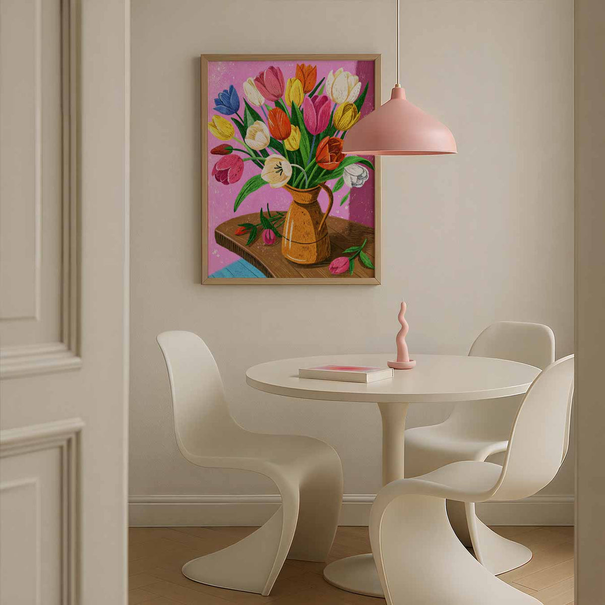 Tulpenpracht – bloemen poster in staand formaat