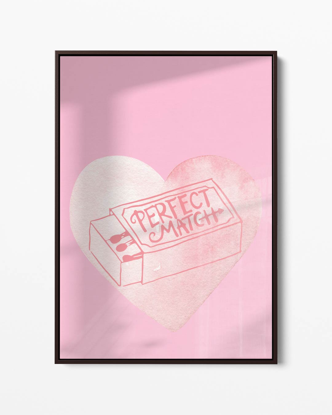 Perfect Match Hartbeeld – portret kunstwerk als wanddecoratie