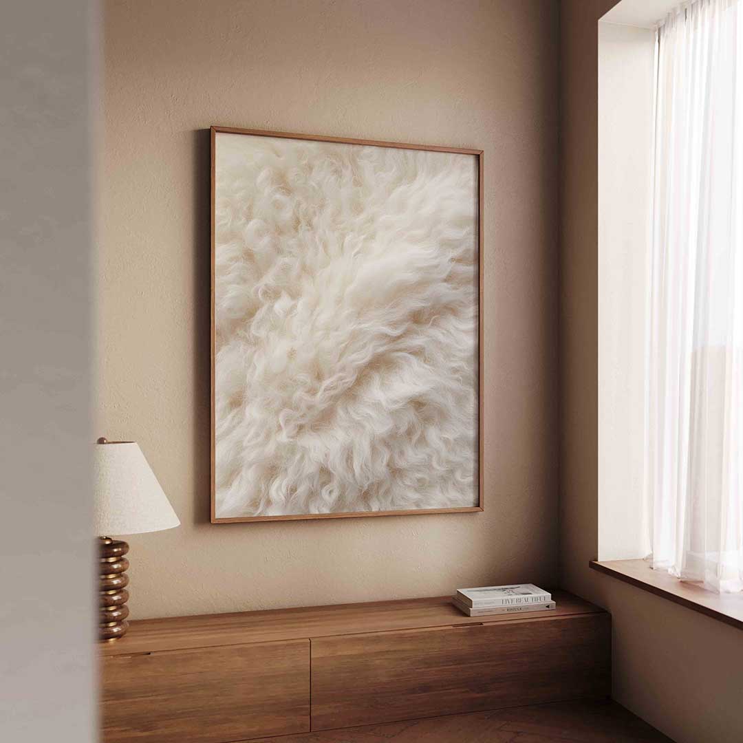 Wollige textuur – safari wandkunst als portret poster
