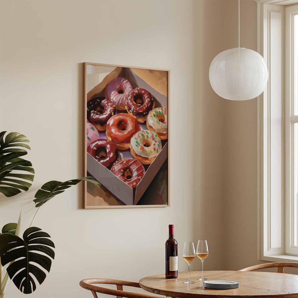 Verrukkelijke Donut-Droom – keukenposter in staand formaat