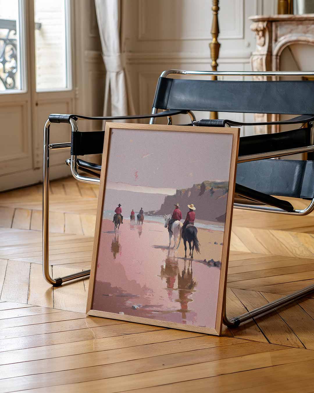 Cowboys op het Strand – staande muurposter voor Pasen