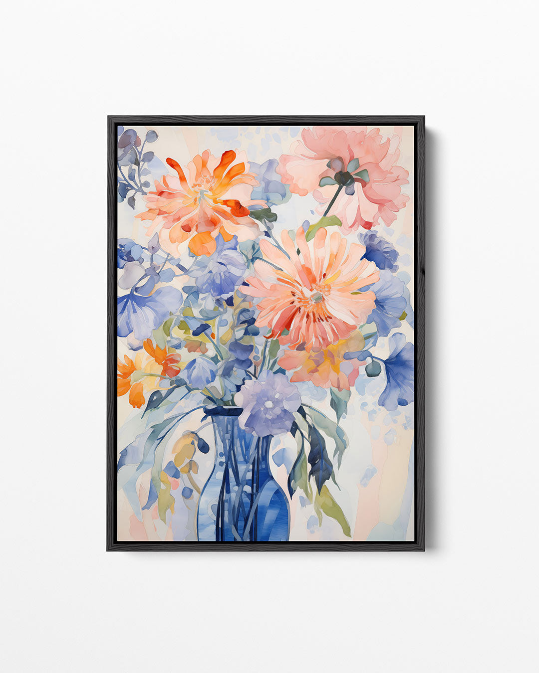 Bloemrijke compositie – staand wanddecoratie kunstwerk