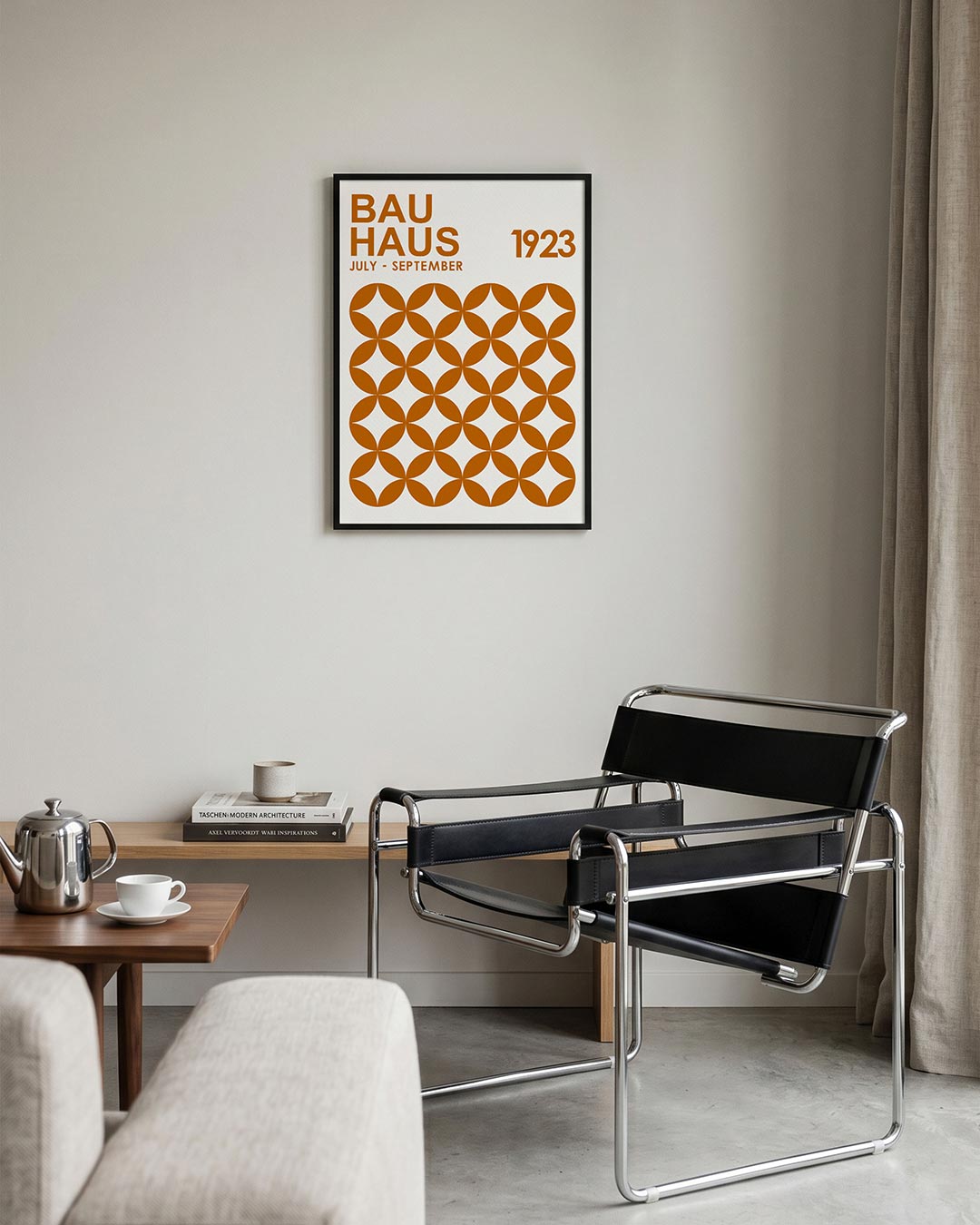  – geometrische Bauhaus poster in staand formaat