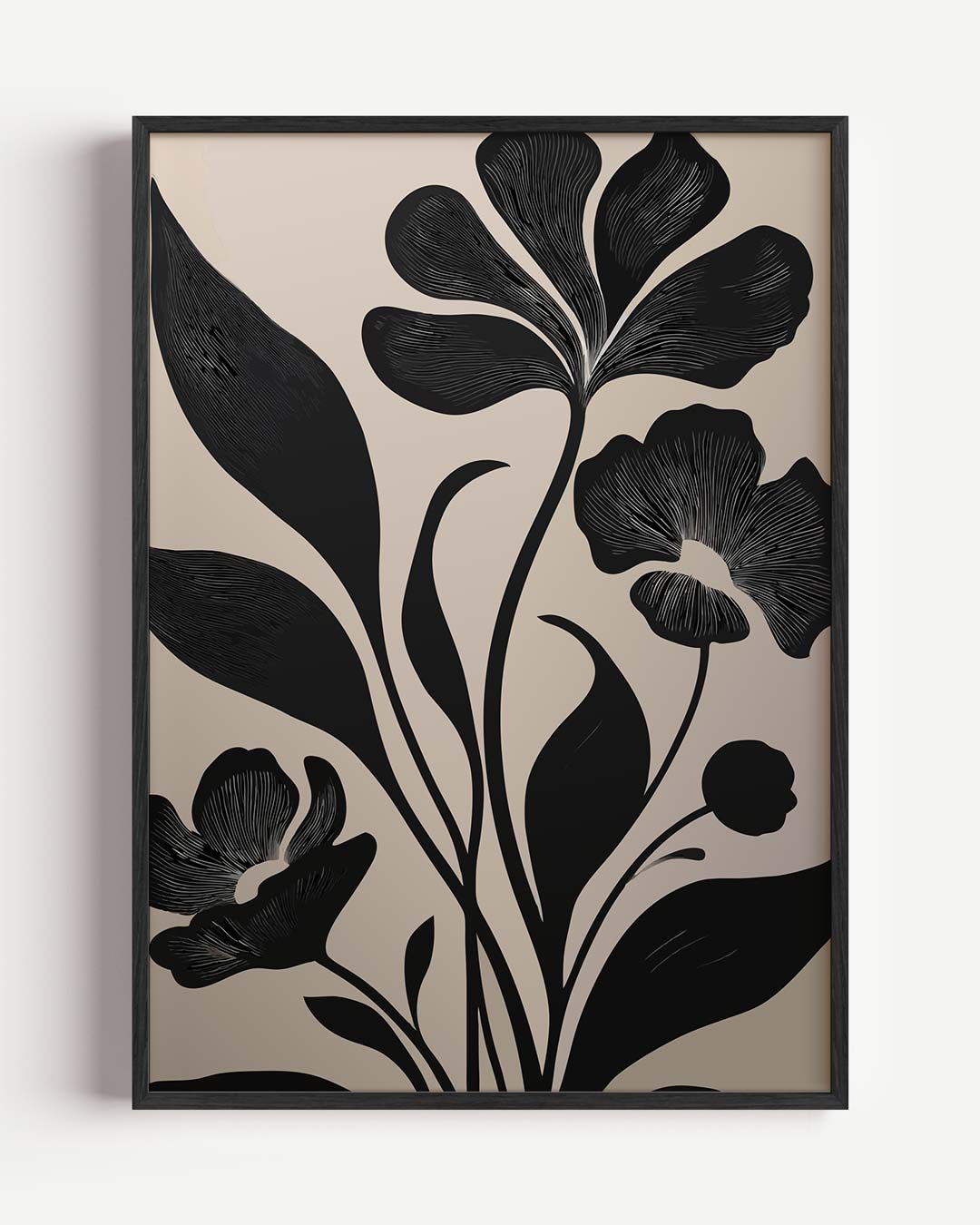 Elegant Botanical Kunstwerk – kleurrijke abstracte portret poster als wanddecoratie