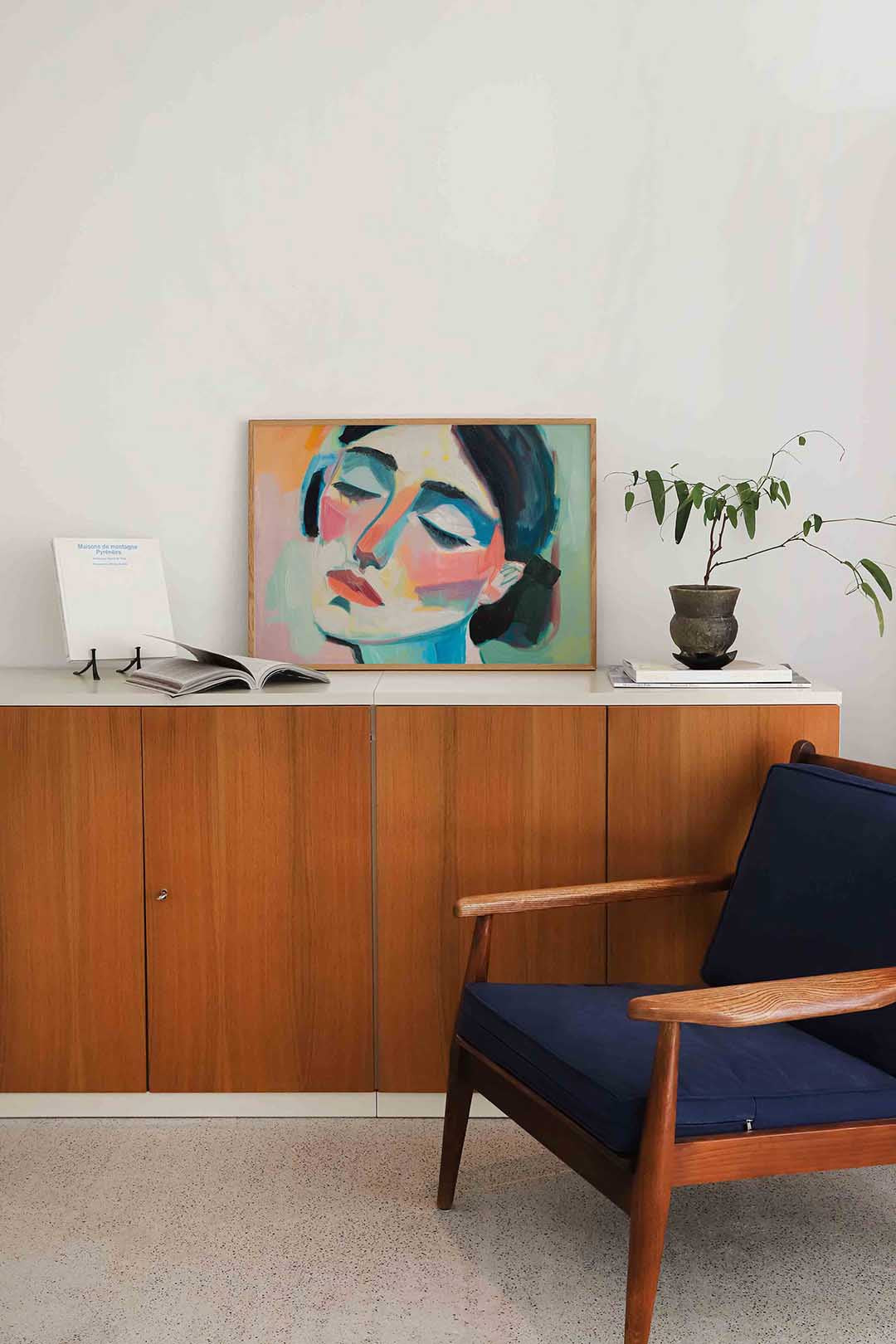 Dromerig gezicht – moderne landscape wanddecoratie van WallArtistic