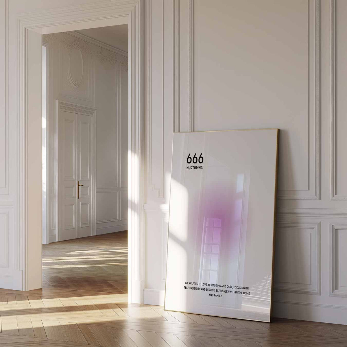 Zachte Verzorgende Energie – mindful poster in staand formaat