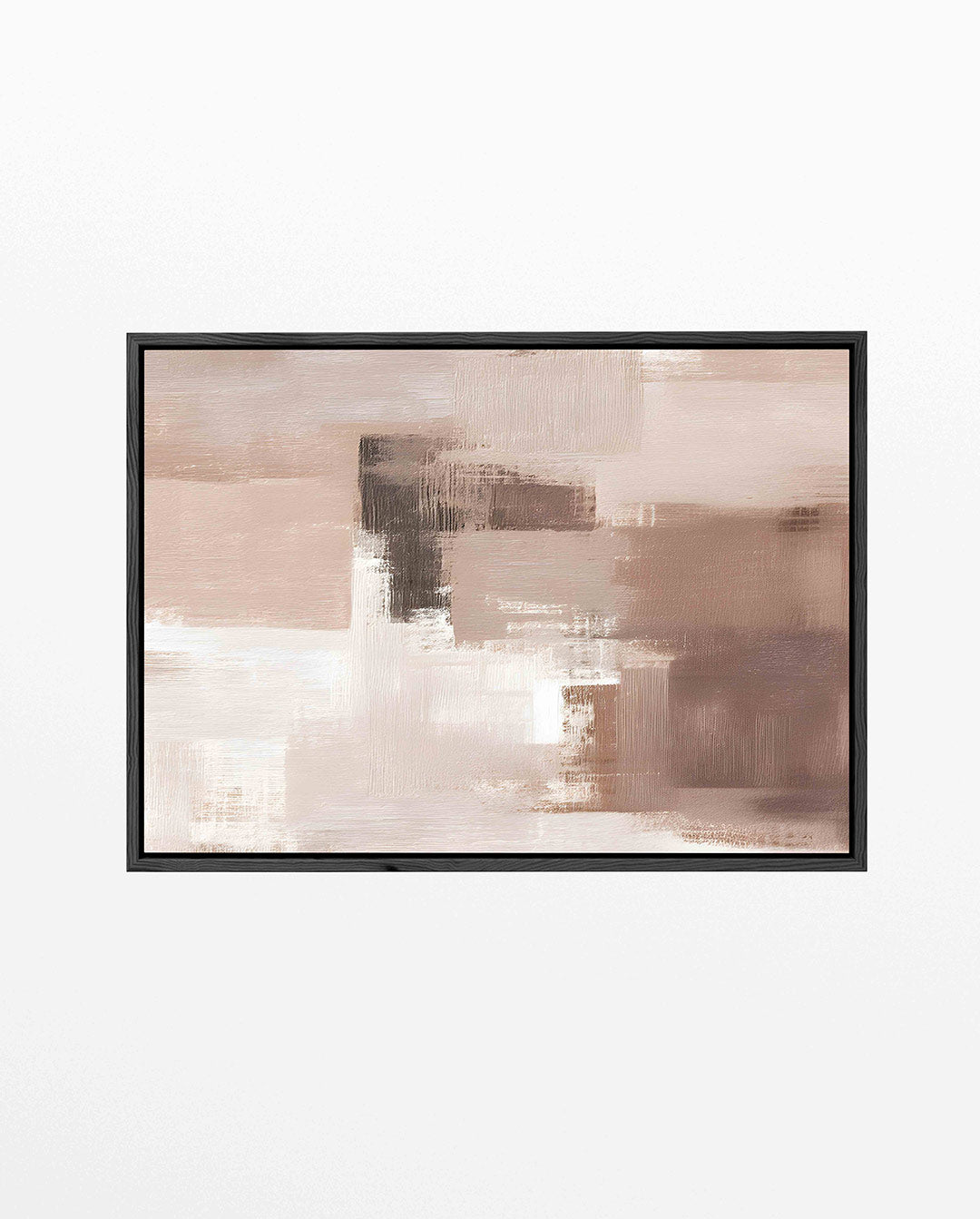 Zachte aardetinten compositie – Harmonie – liggend abstract kunstwerk