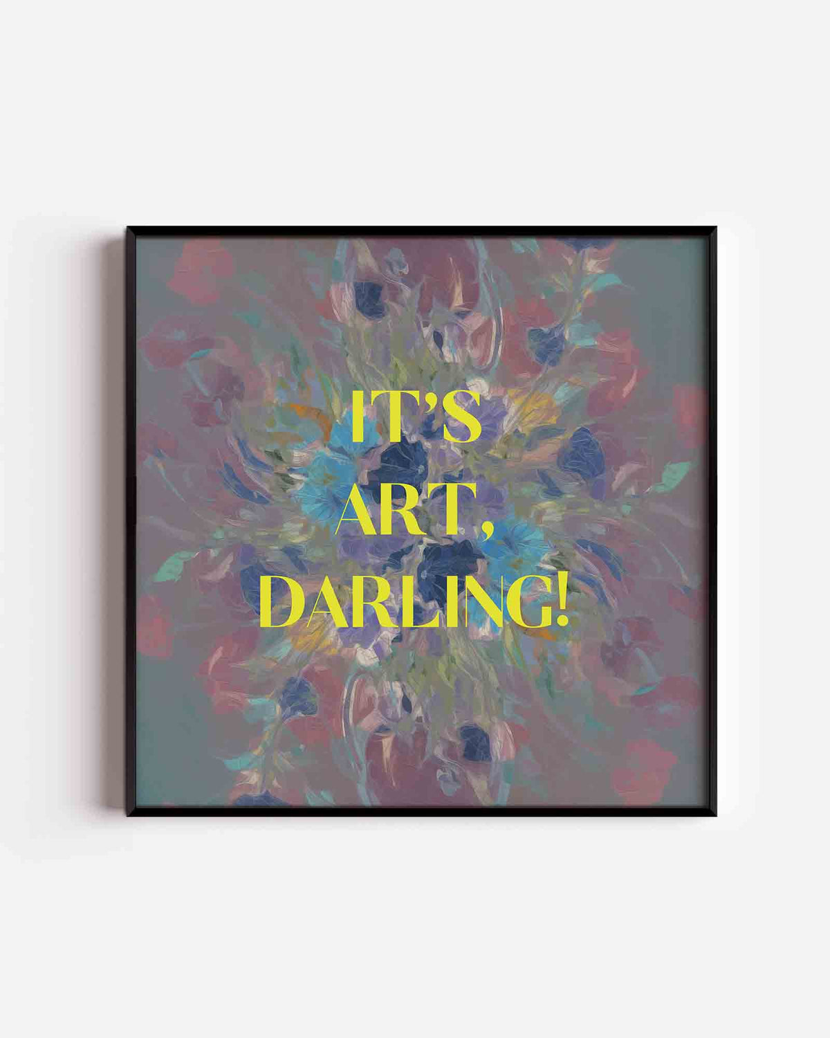 Abstracte – vierkante poster met kleur en vormen als wanddecoratie