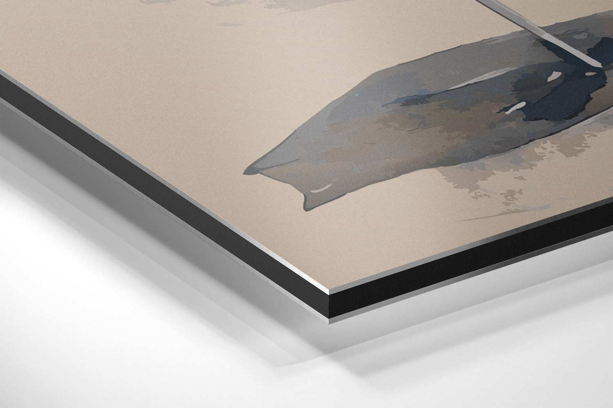 Strandparadijs Met Paraplu's – canvas kunstwerk als wanddecoratie