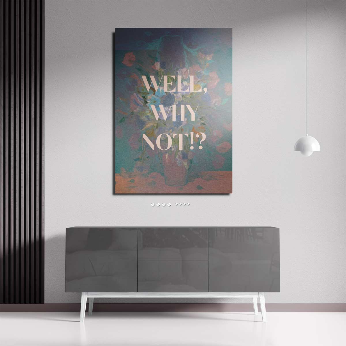 Kleurrijke Droom Bloemen – staande wandkunst voor woonkamer of interieur