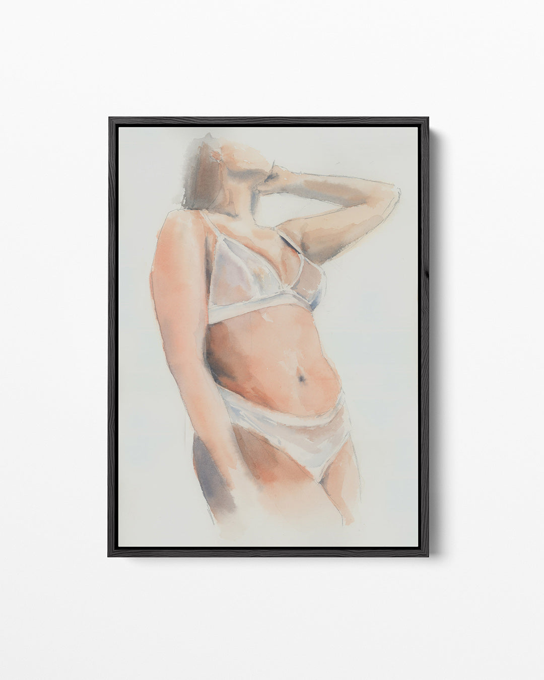 Silhouet studie – staand wanddecoratie kunstwerk