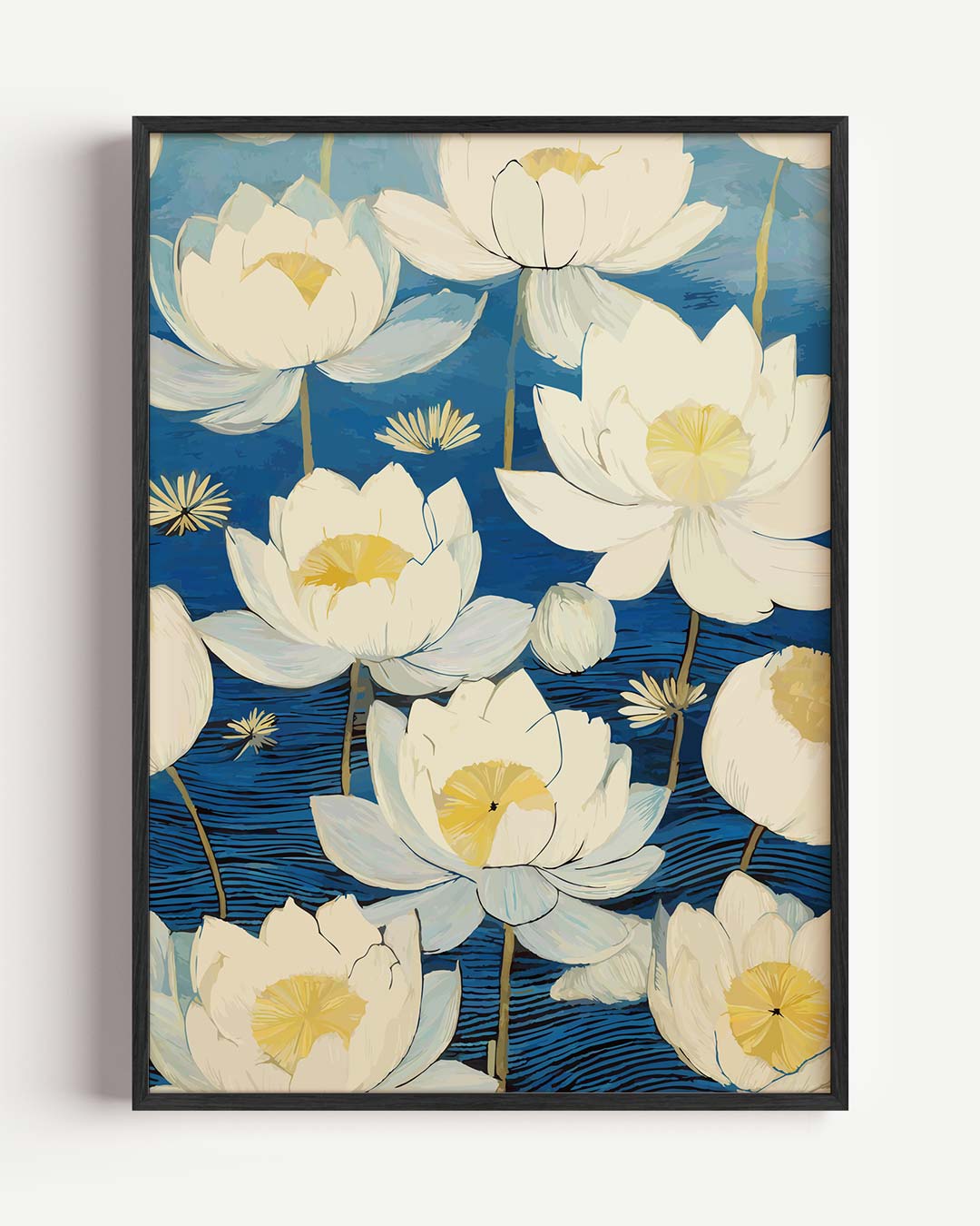 Dromerige Lotusbloem – keuken portret poster als wanddecoratie