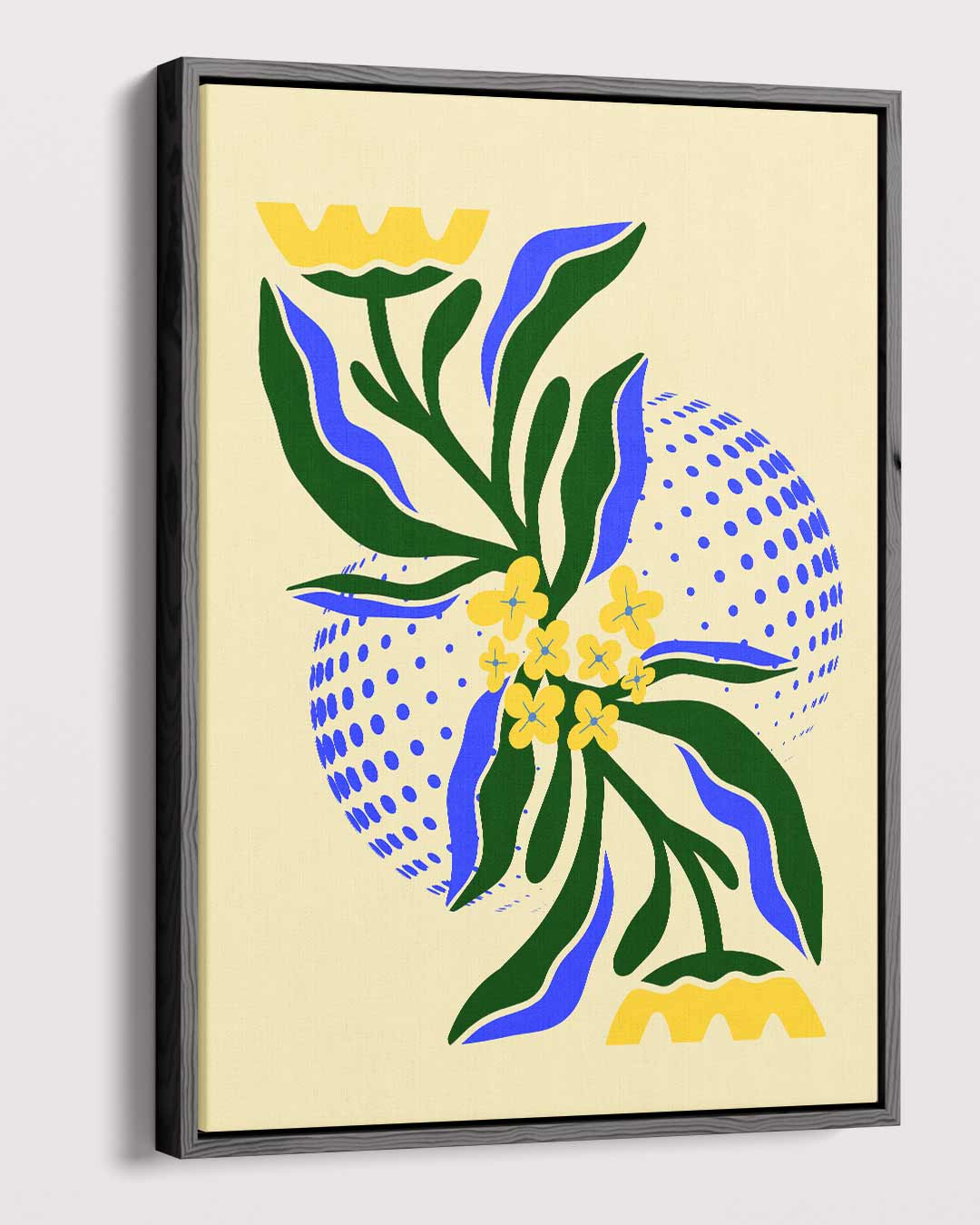 Bloemig Fantasie Kunstwerk – dibond kunstwerk als wanddecoratie