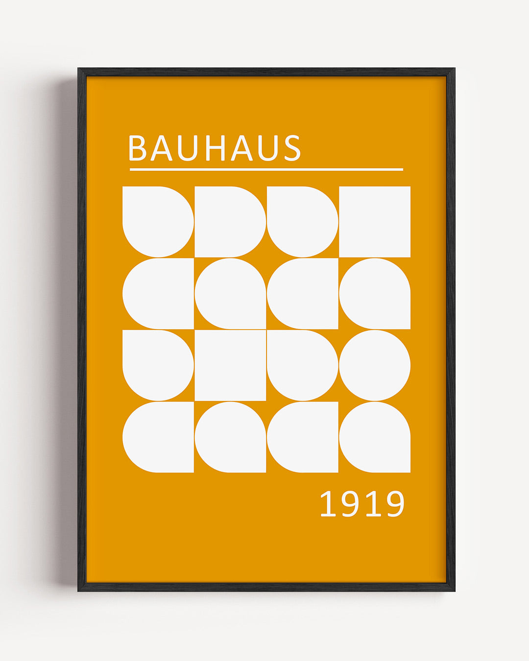 Vorm en kleur – staande Bauhaus poster als wanddecoratie