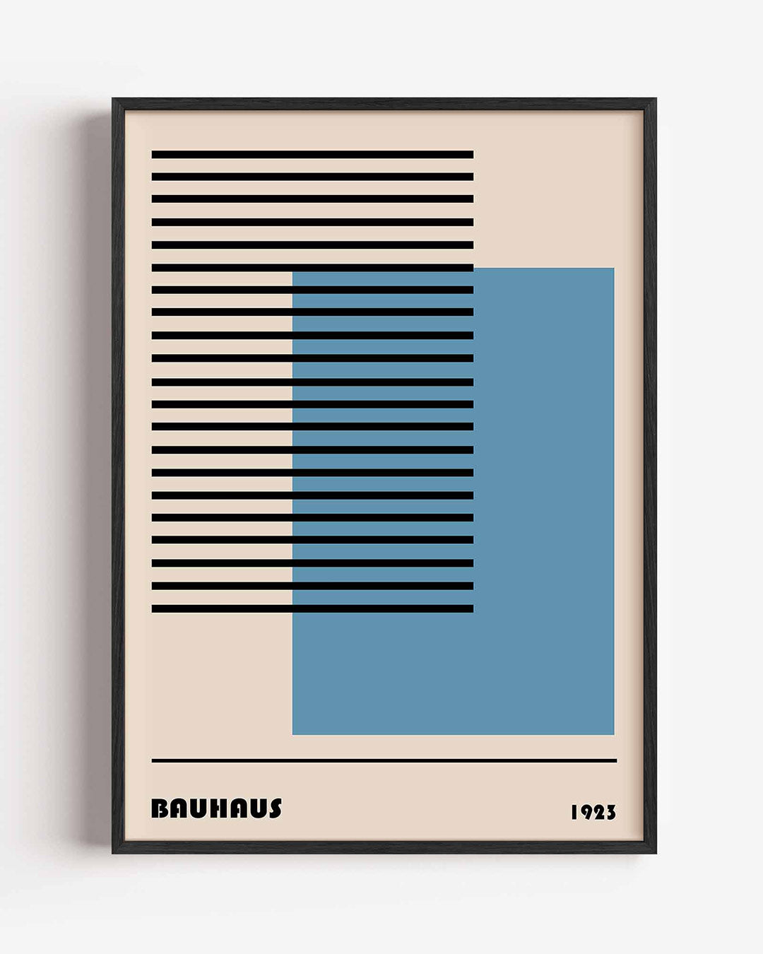 Lijnen en vlakken – staande Bauhaus poster als wanddecoratie