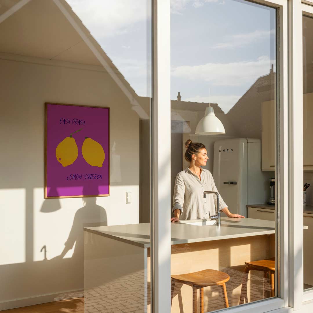 Easy Peasy Lemon Squeezy – keukenposter in staand formaat
