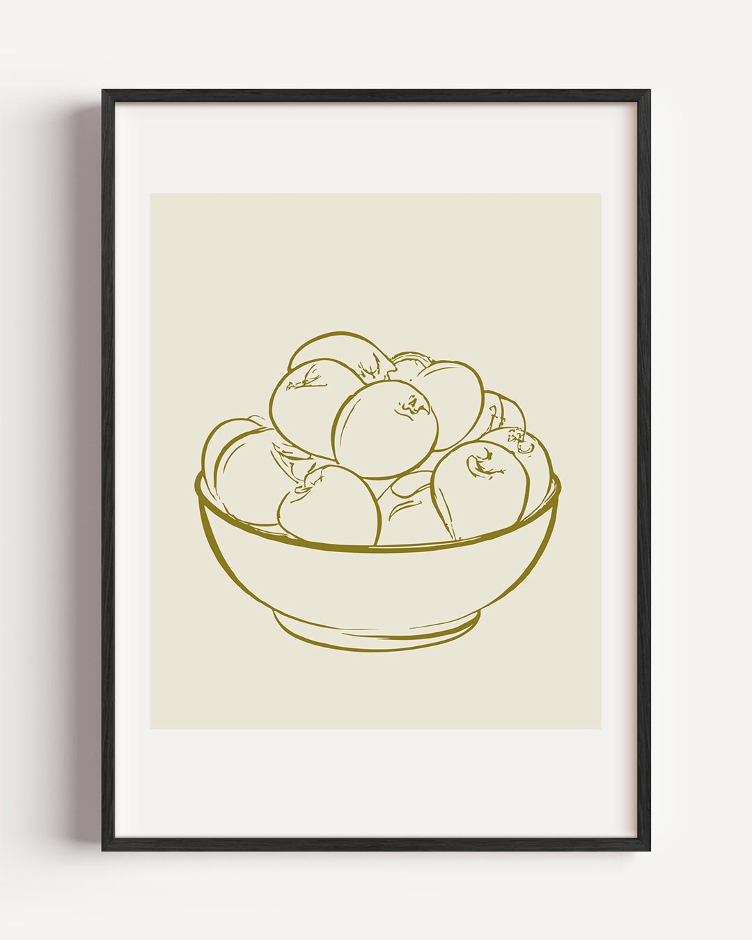 Stijlvolle Appel Illustratie – keuken portret poster als wanddecoratie