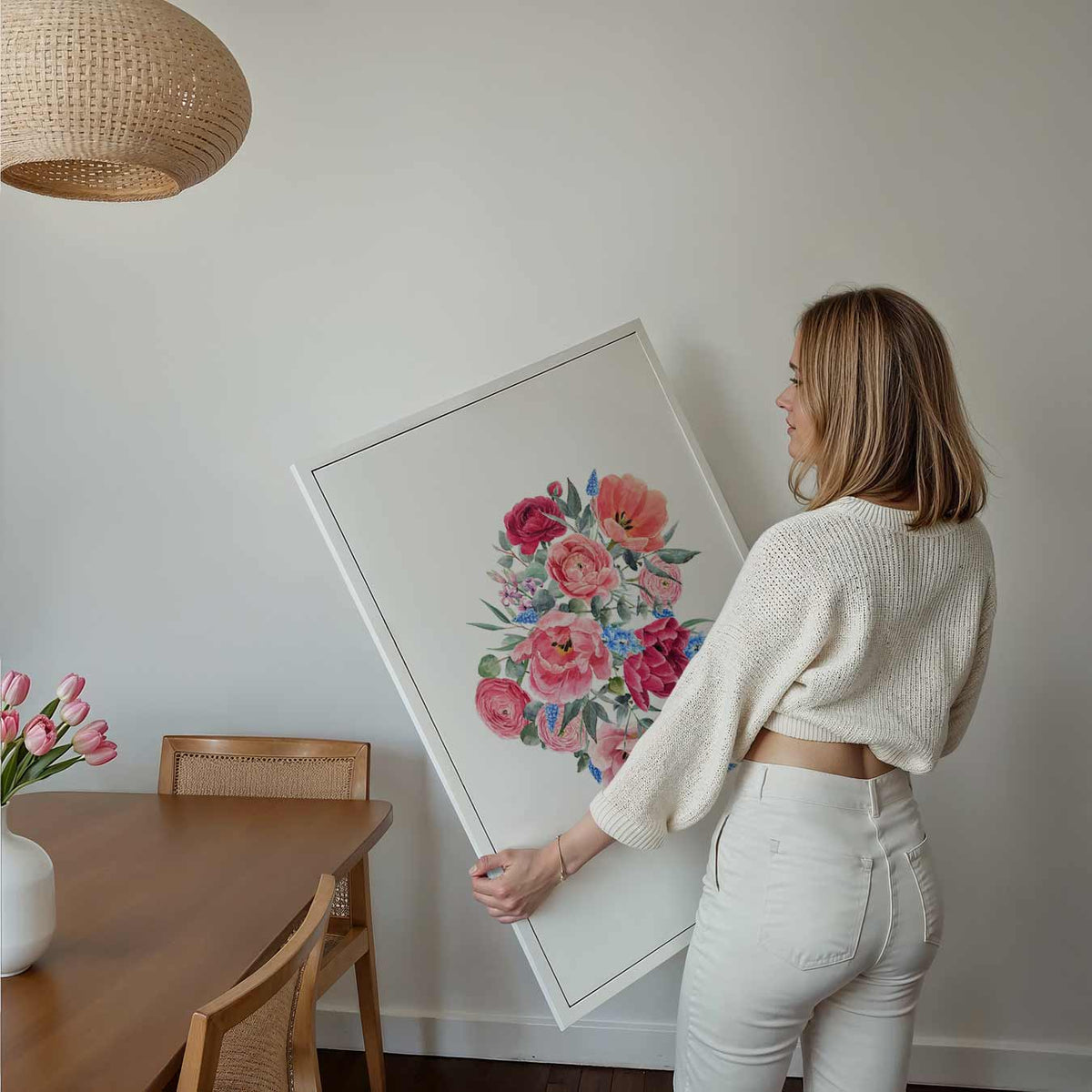 Bloemenpracht Wanddecoratie – kids poster als vrolijke staande wanddecoratie
