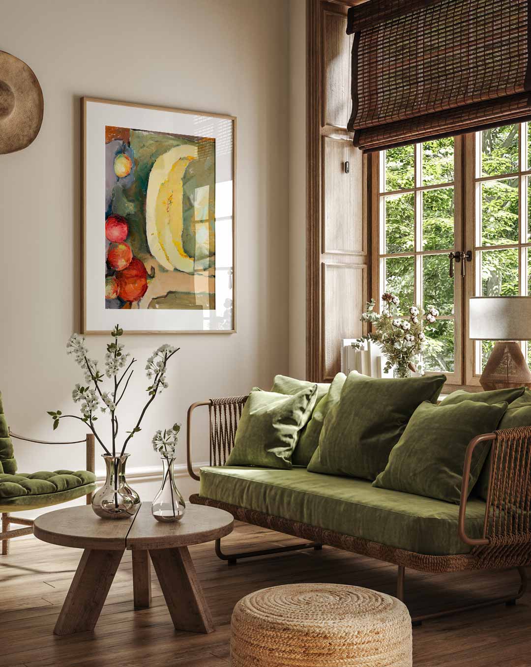 Kleurrijke Fruitimpressies – staande muurposter met Popart uitstraling