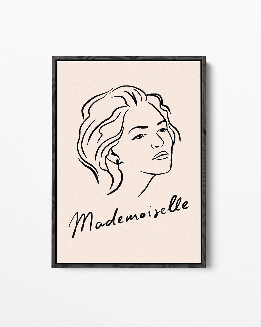 Elegante lijntekening – staand wanddecoratie kunstwerk