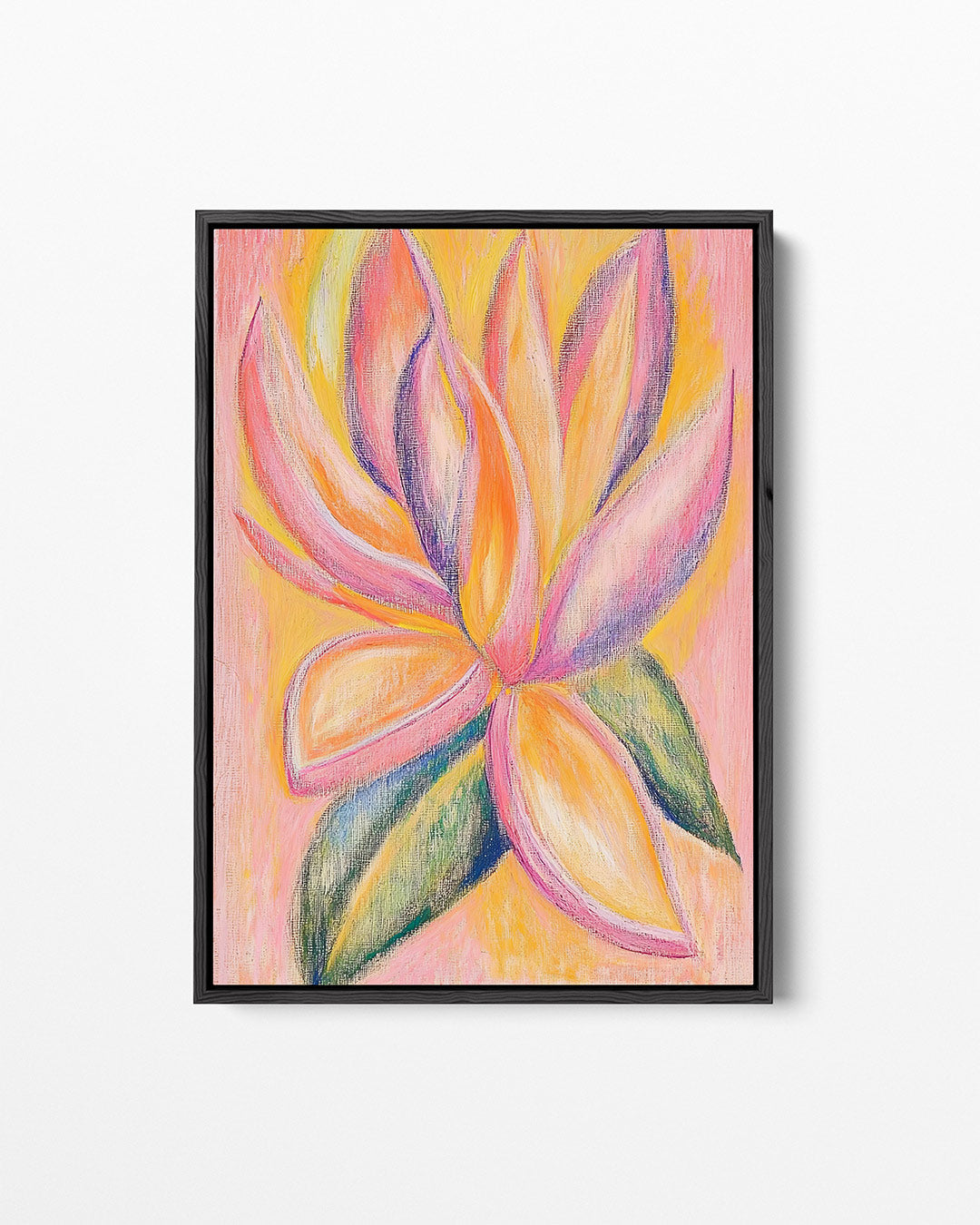 Vrolijke bloemvormen – staand wanddecoratie kunstwerk