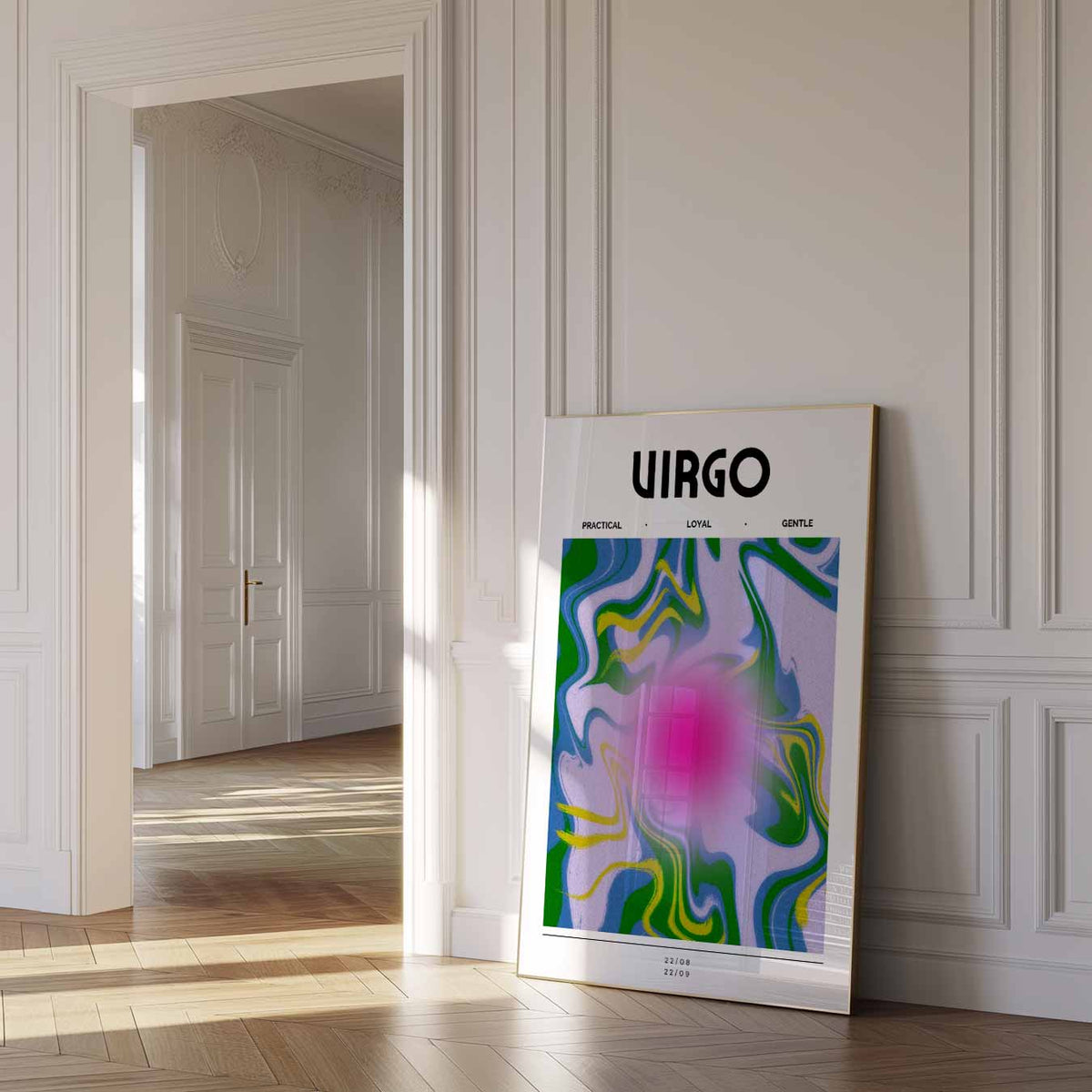 Virgo – mindful poster in staand formaat