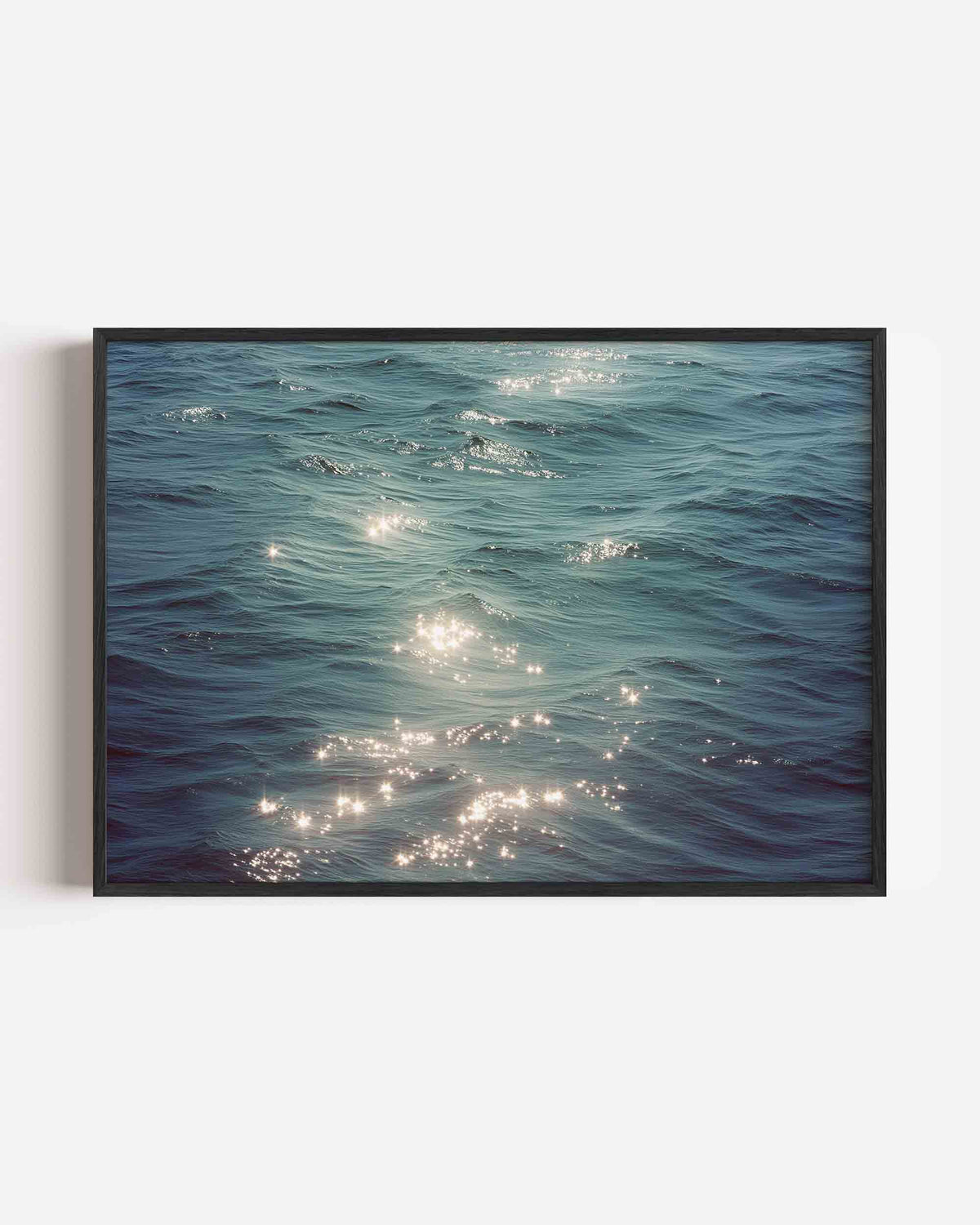 Golvend water met lichtreflecties – jungle landscape poster als wanddecoratie