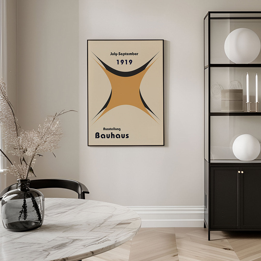 Vorm en balans – geometrische Bauhaus poster in staand formaat