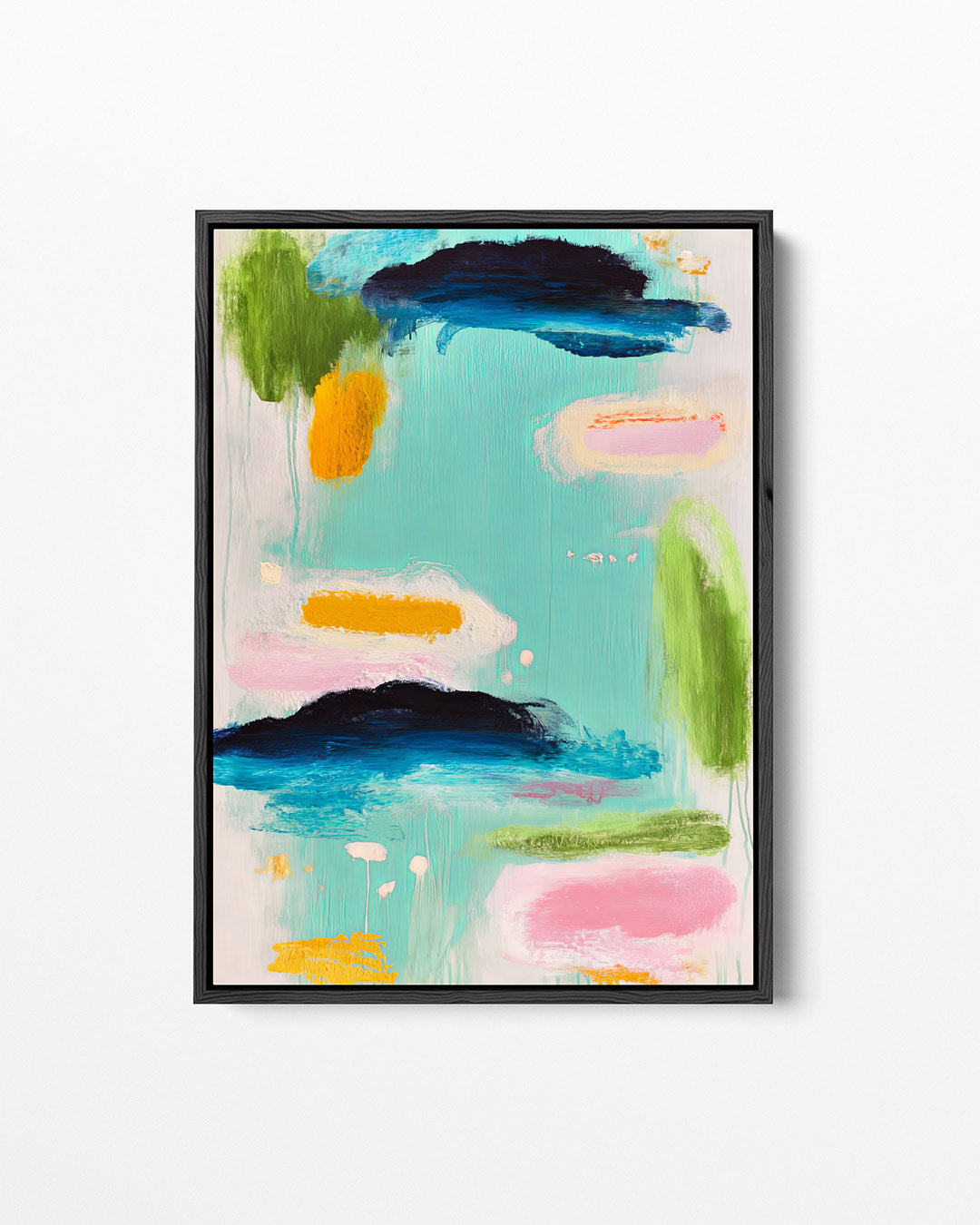 Kleurrijke vormen – staand wanddecoratie kunstwerk