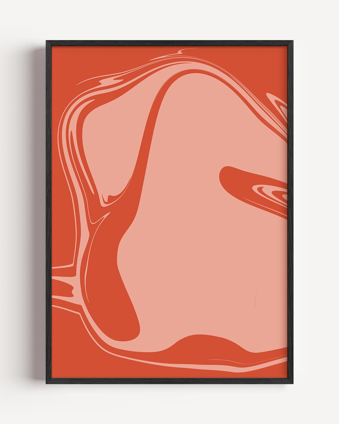 Abstracte Vlammen Dans – kleurrijke abstracte portret poster als wanddecoratie