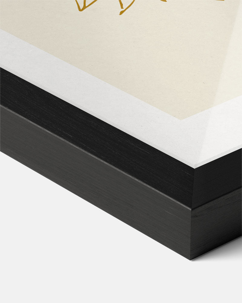 Bloemige Elegantie – staande muurposter voor keuken of eethoek