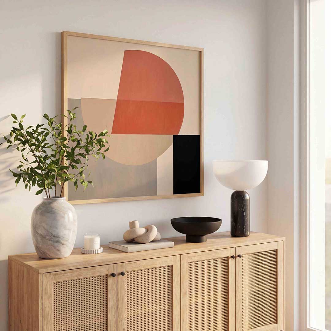 Geometrische vormen – abstracte wandkunst als vierkante poster