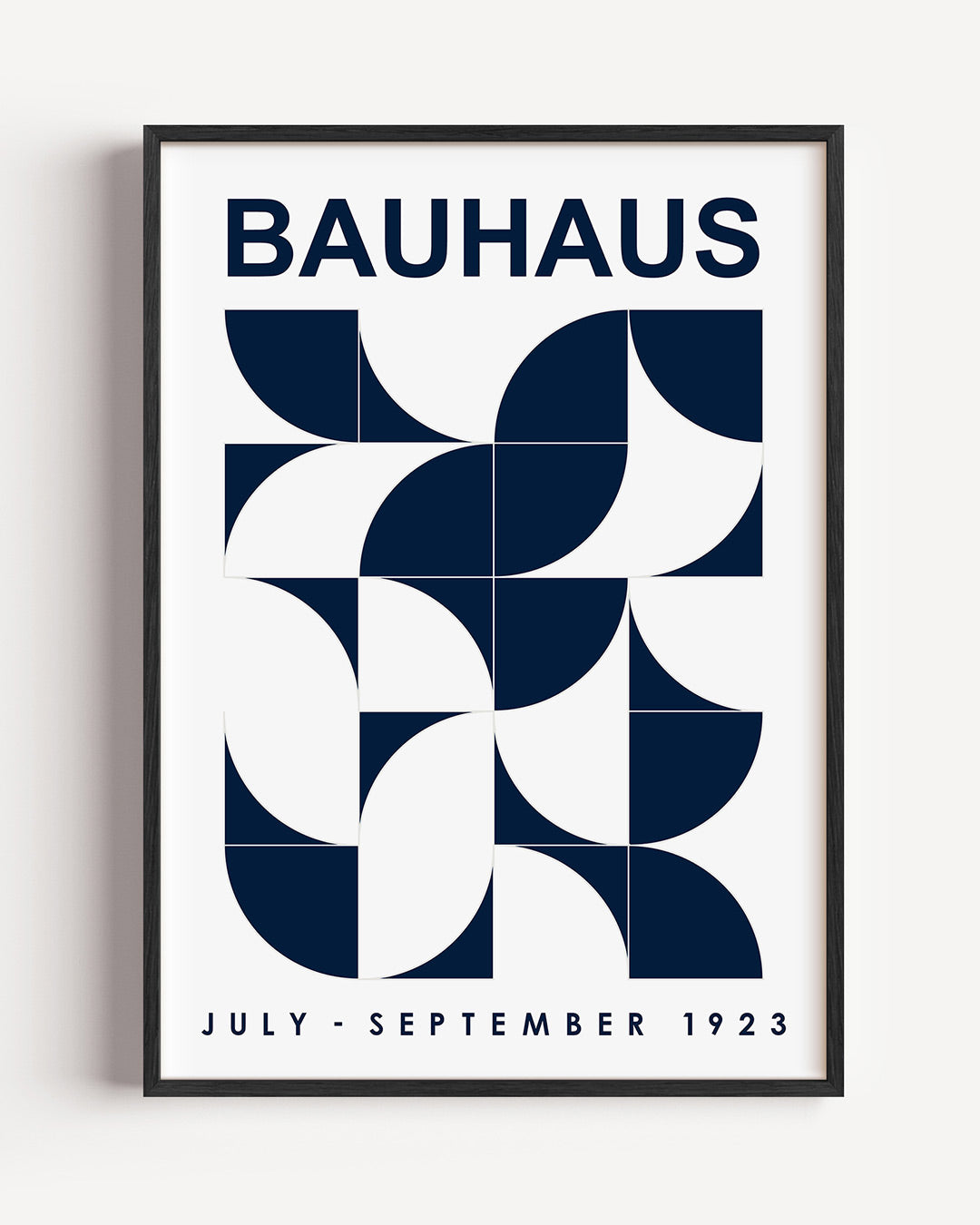 Vormen en vlakken – staande Bauhaus poster als wanddecoratie