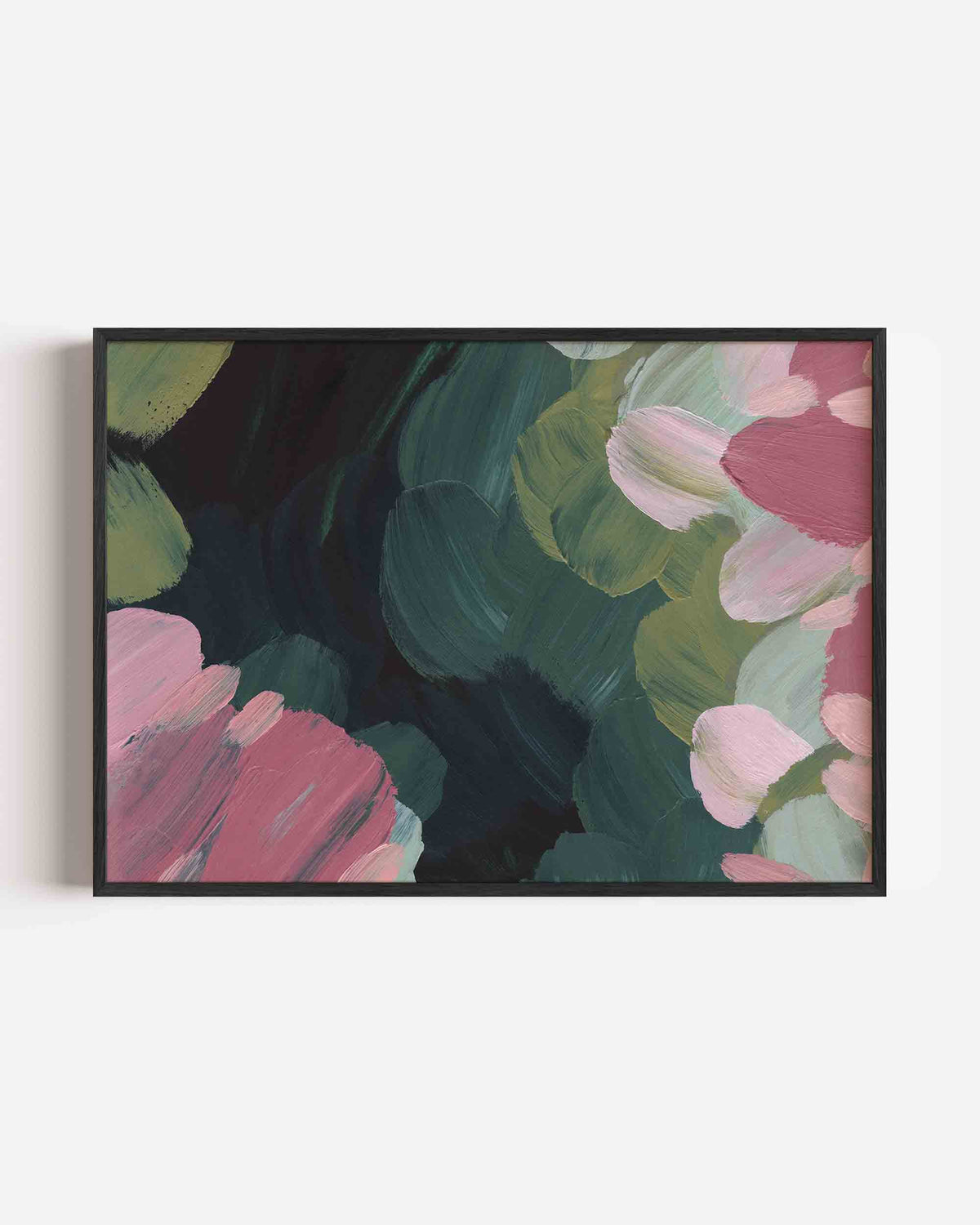 Abstracte bloemen – schilderkunst landscape poster als wanddecoratie