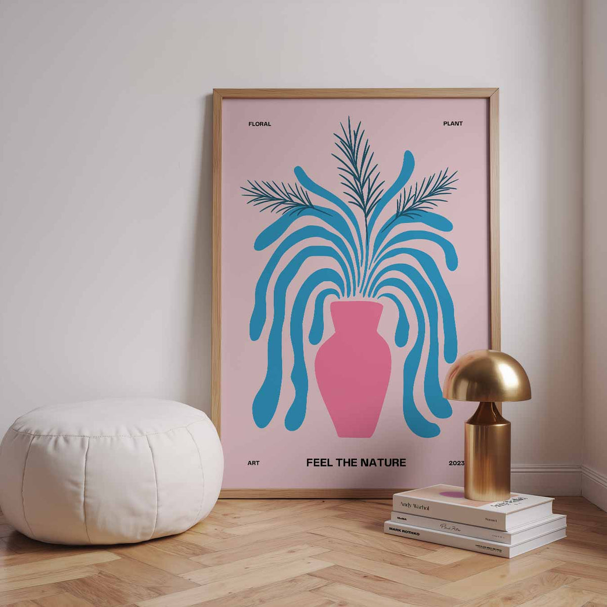Floral Vibes – urban poster in staand formaat