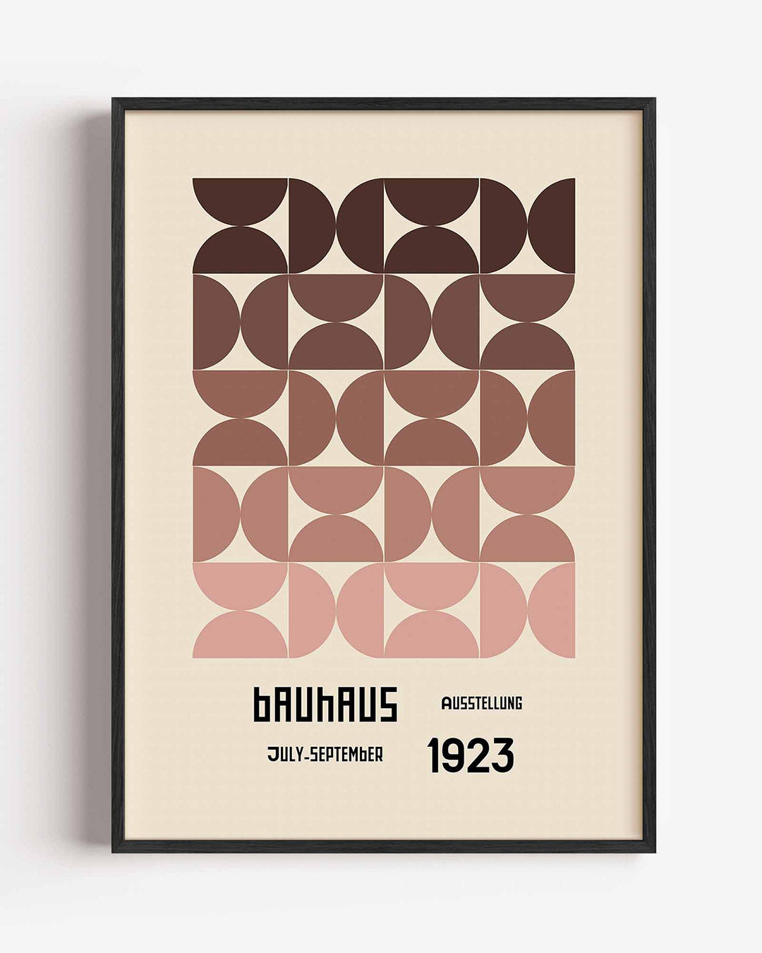 Vormritme en balans – staande Bauhaus poster als wanddecoratie