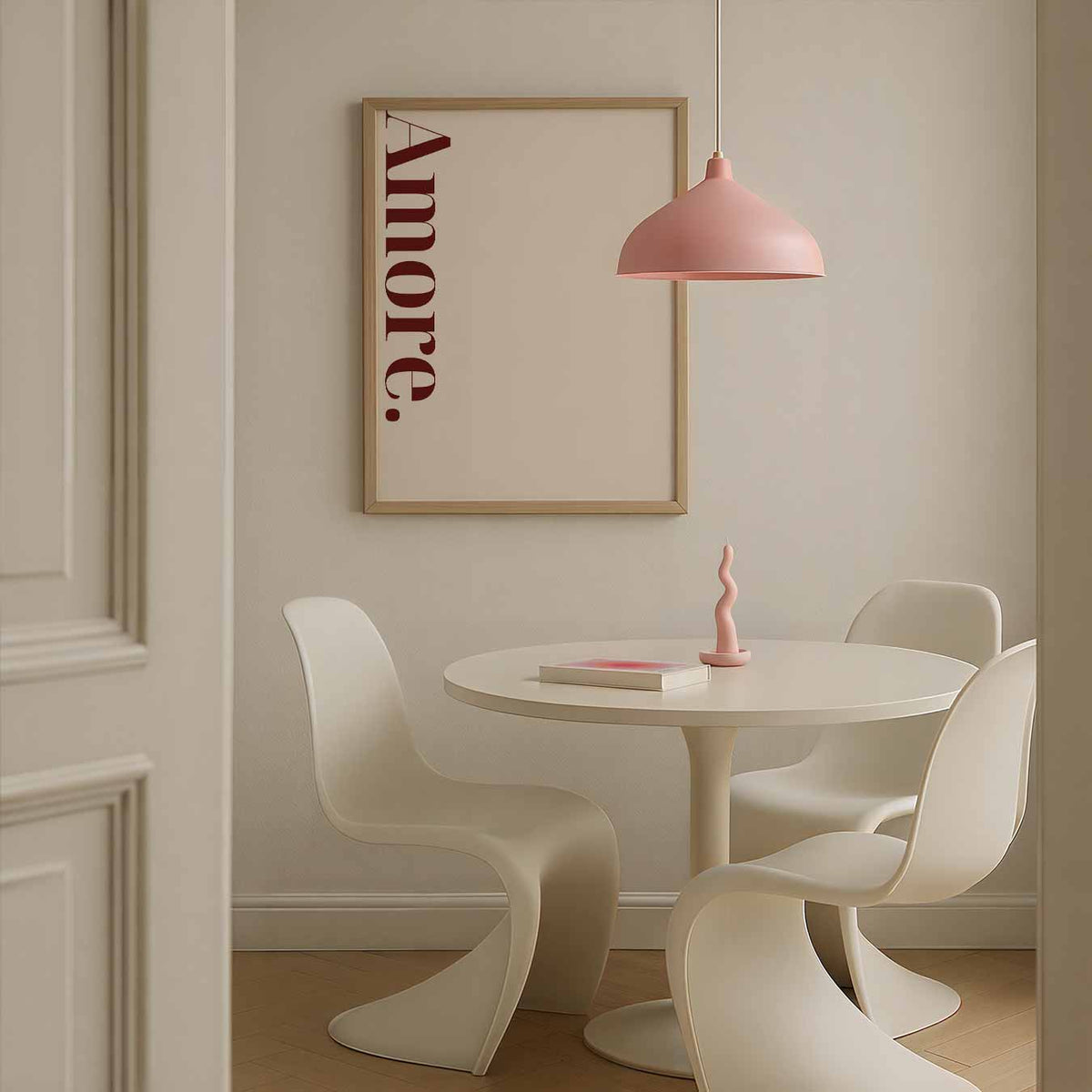 Amore Minimalistische – Streetart wandkunst als portret poster