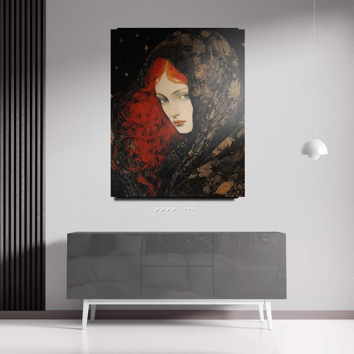 Sterrennacht Mysterie – staand kunstwerk voor modern interieur