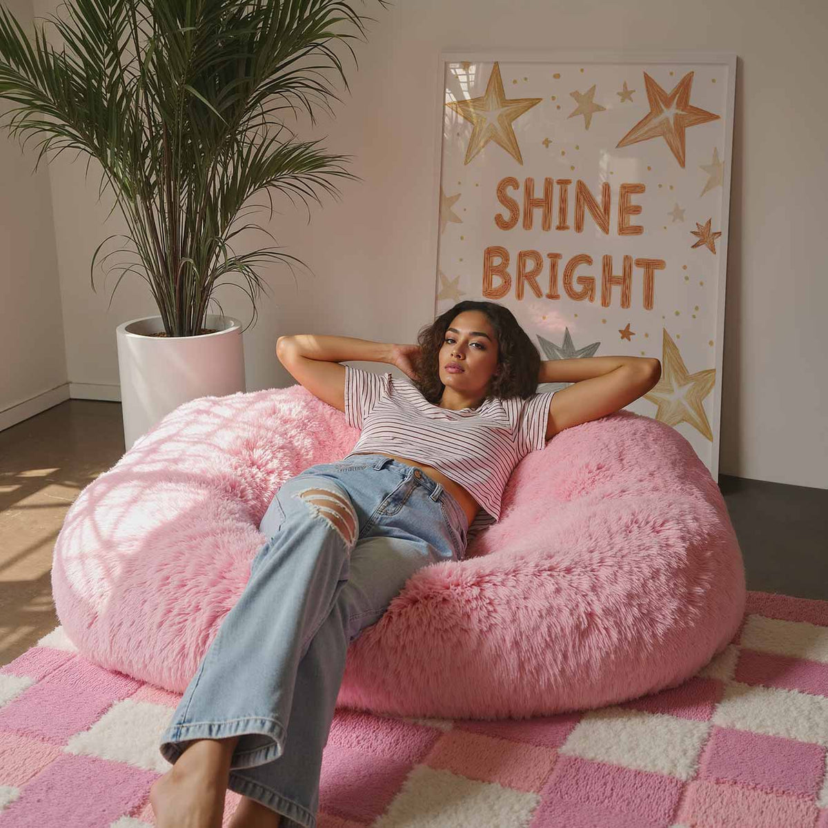 Shine Bright Sterrenposter – staande kinderkamer wanddecoratie van WallArtistic