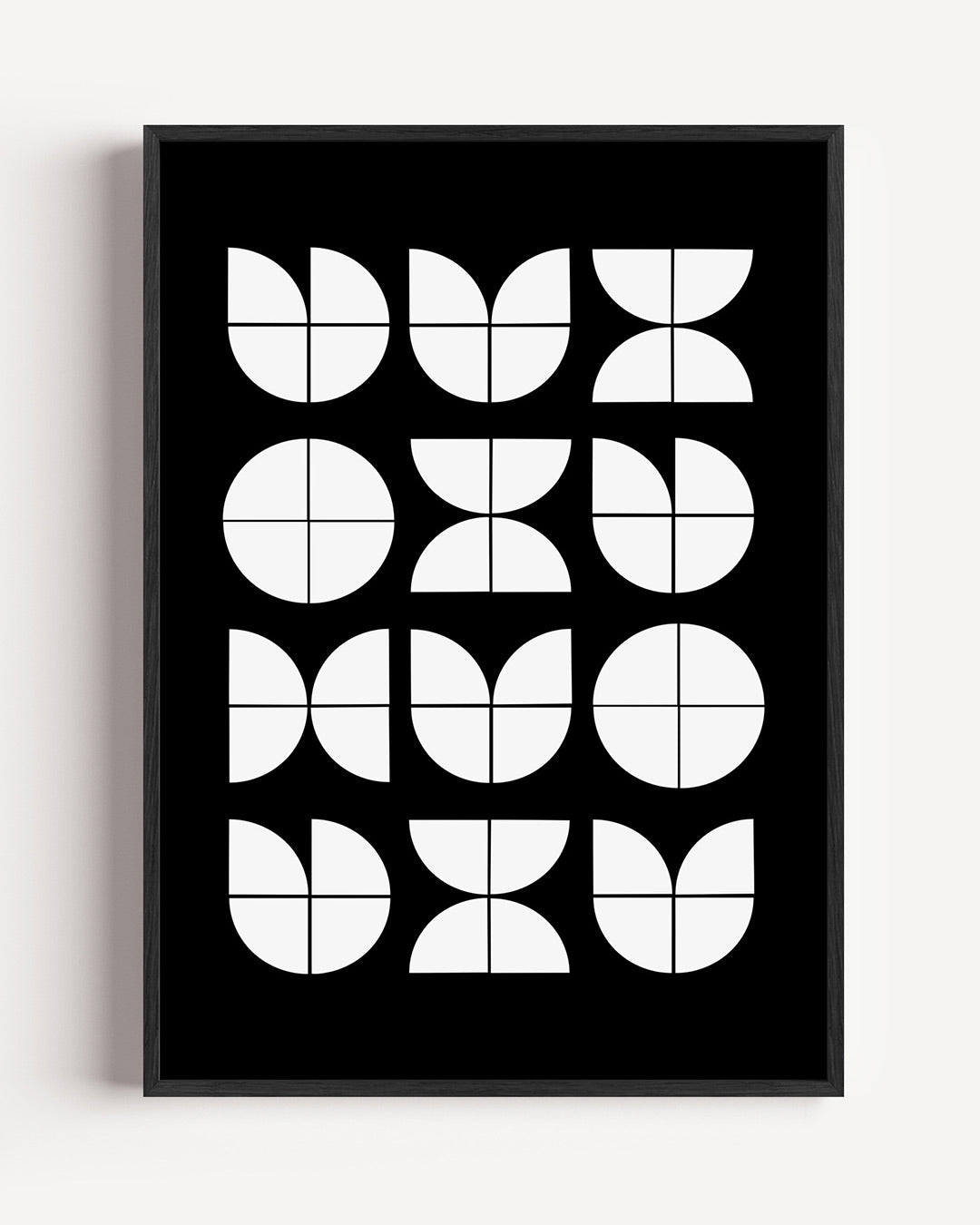 Vormritme en balans – staande Bauhaus poster als wanddecoratie
