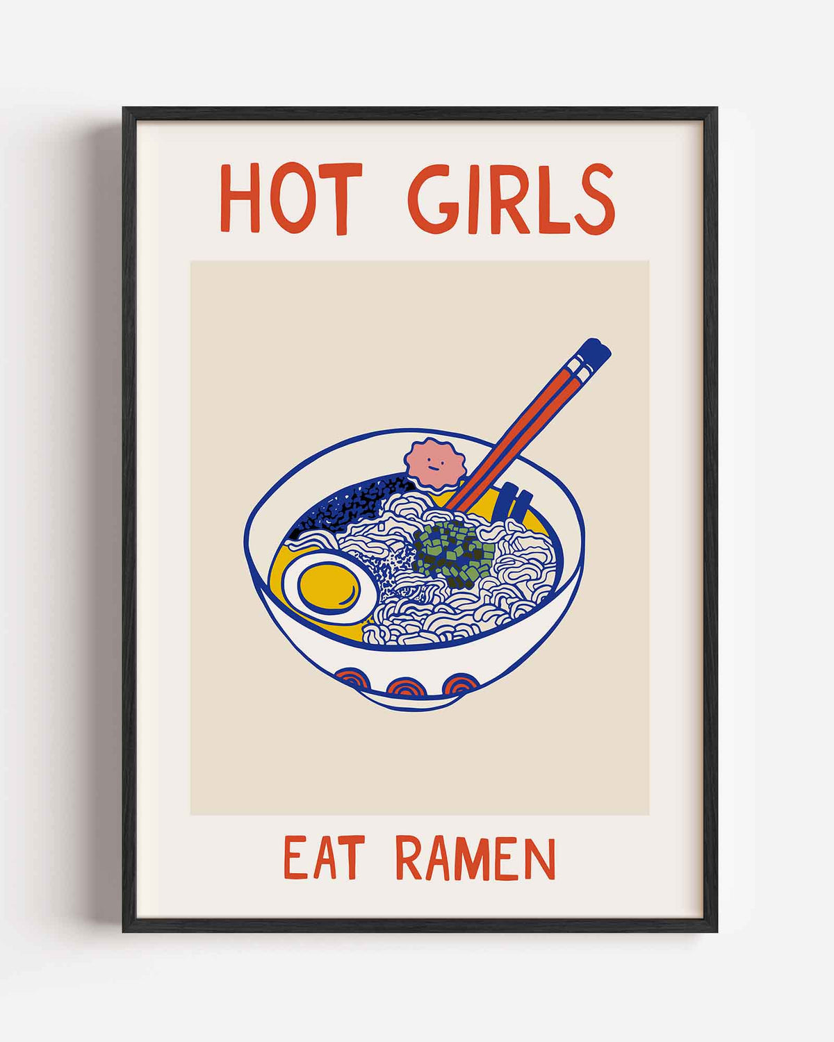 Ramen bowl – Aziatische portret poster als wanddecoratie