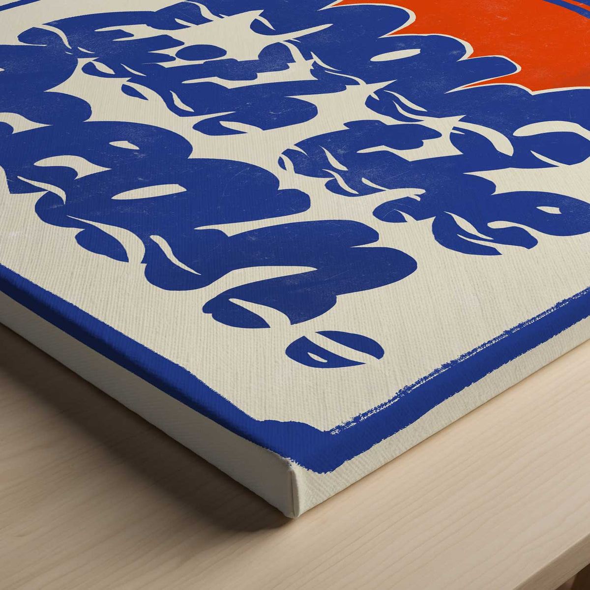 Dans met de Golven – canvas kunstwerk als wanddecoratie
