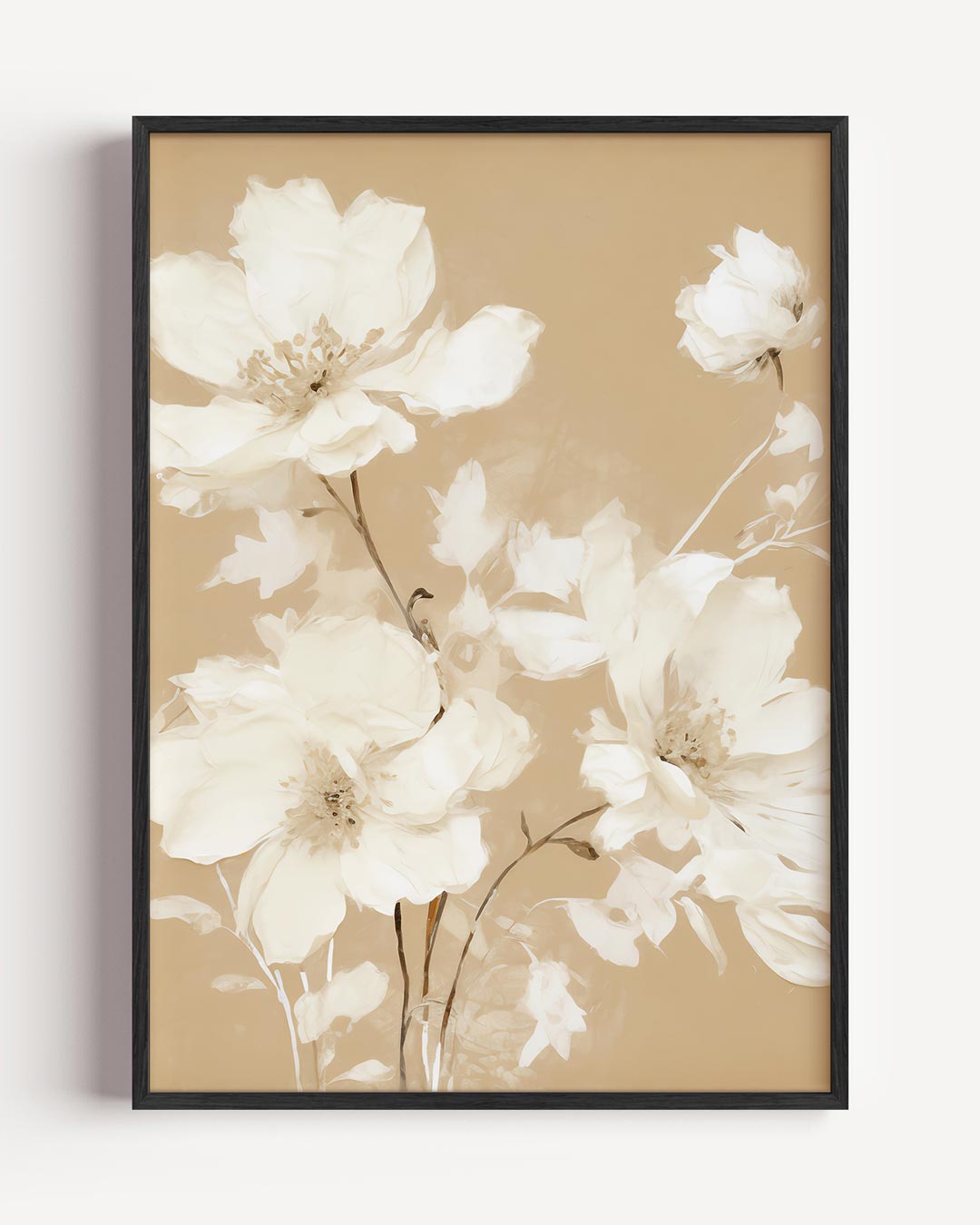 Elegante Bloemenpracht – vintage portret poster als wanddecoratie