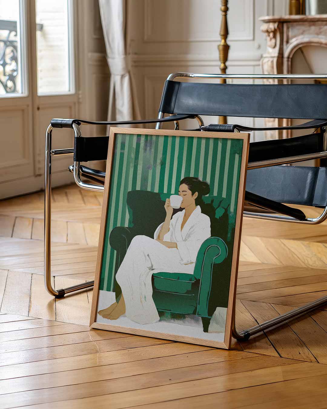 Relaxmoment Poster met Thee – zomer portret poster, afbeelding 7