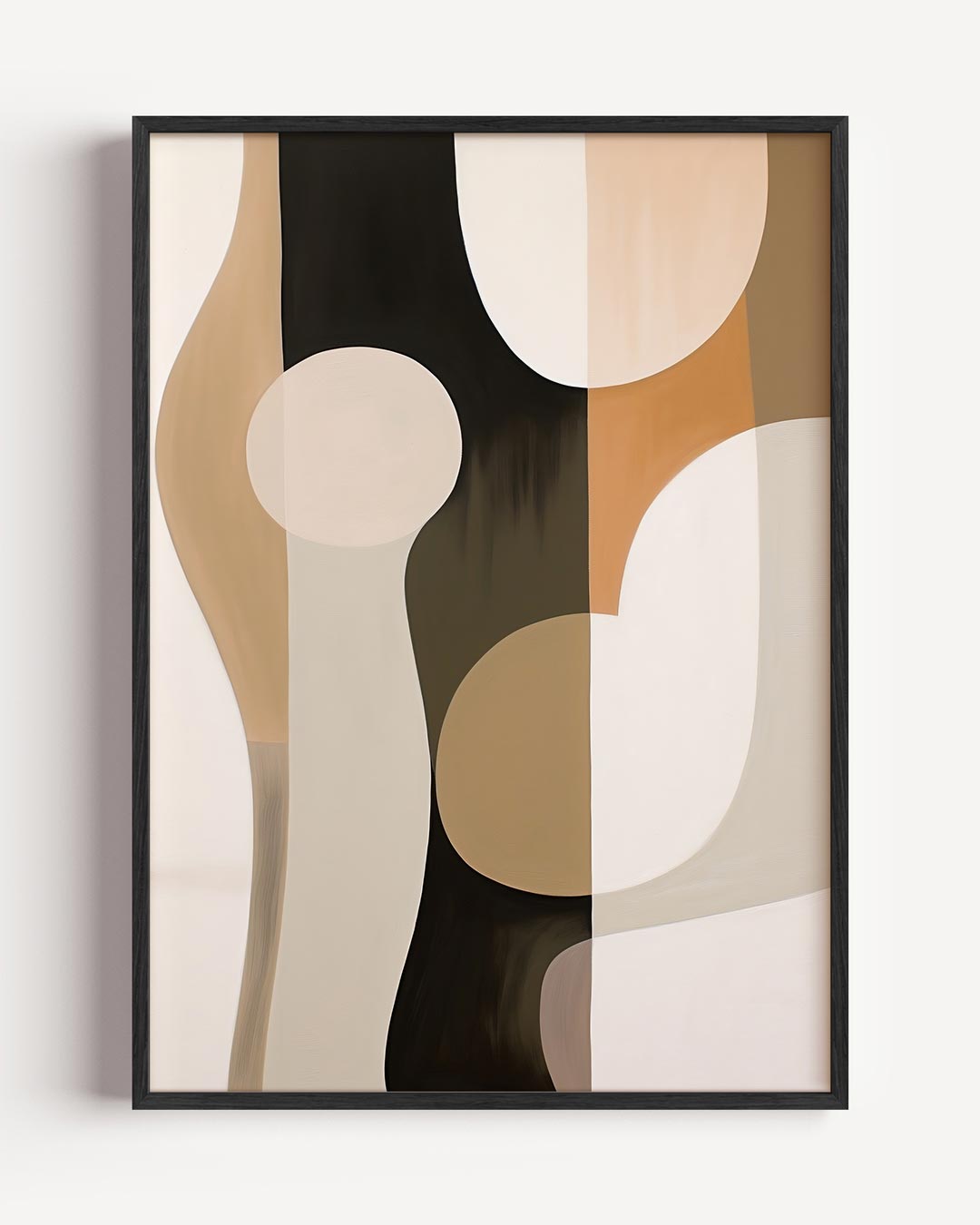 Abstracte Minimalistische Kunstposter – abstracte portret poster als wanddecoratie