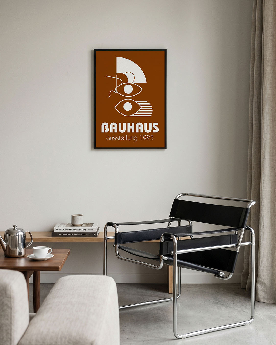 Vormen en vlaken – geometrische Bauhaus poster in staand formaat