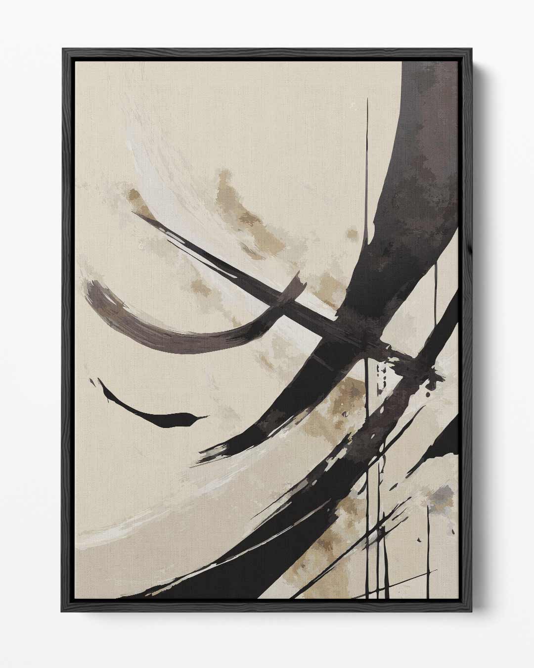 Abstracte Elegantie – portret kunstwerk als wanddecoratie
