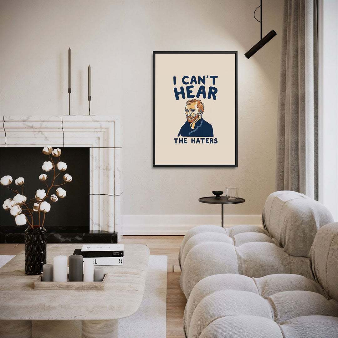 Humoristisch portret – moderne staande wandkunst