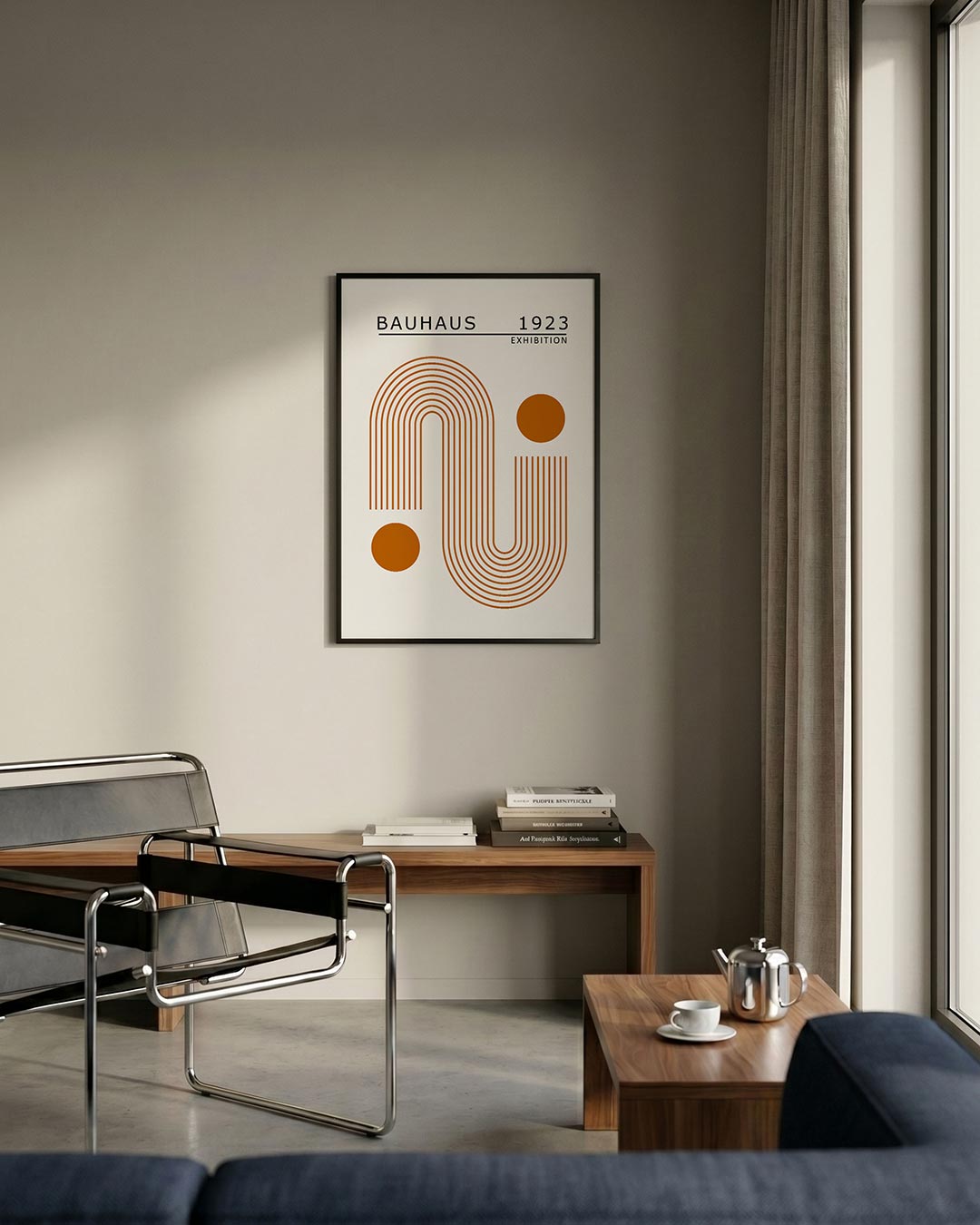  – staande Bauhaus poster voor aan de muur