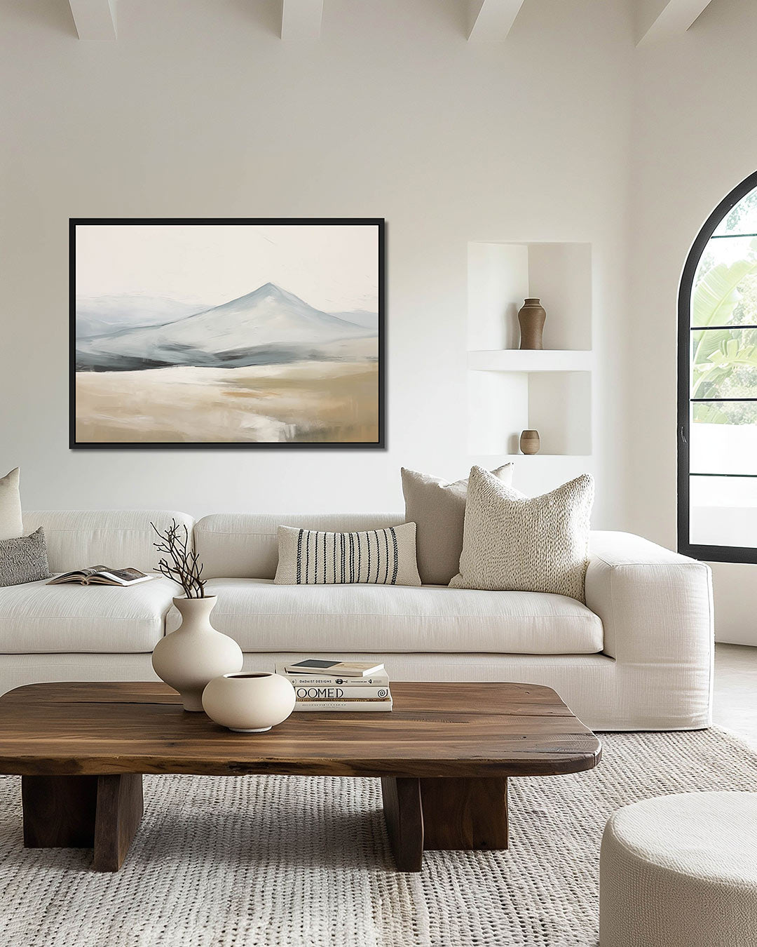 Rustige berglandschap – wanddecoratie in interieur